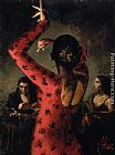Famous Flamenco Paintings - Tablado Flamenco IV